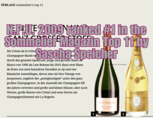 N.P.U. 2009 ranked #1 in the Sommelier Magazin Top 11 by Sascha Speicher