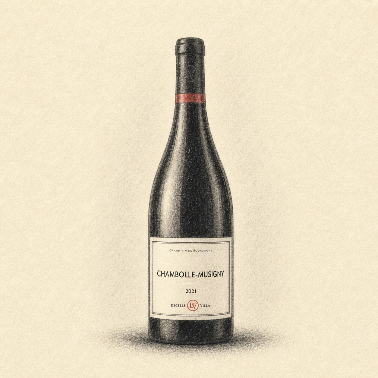 DOMAINE DECELLE & FILS Chambolle Musigny 2021 bottle illustration