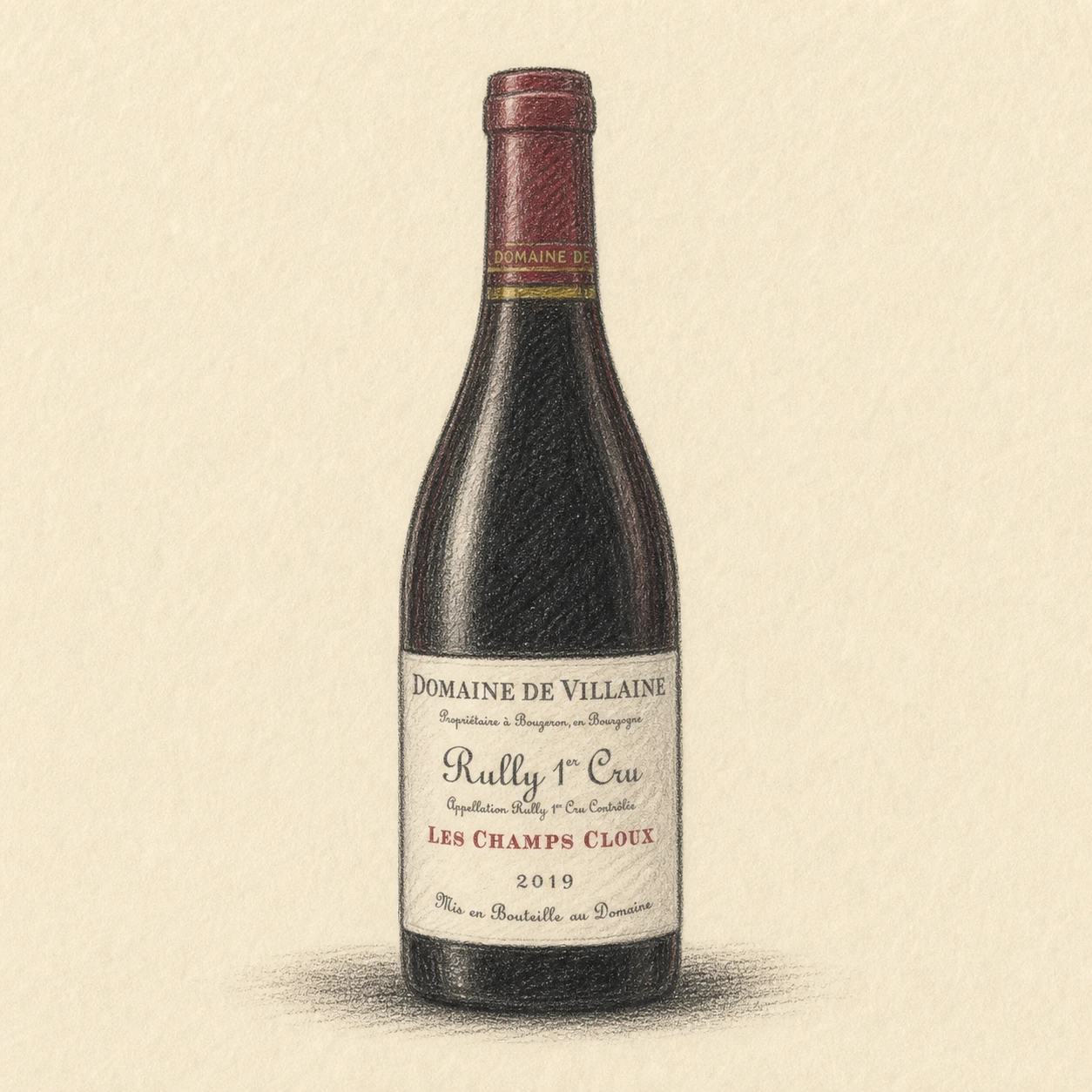 DOMAINE DE VILLAINE Rully 1er Cru Les Champs Cloux 2019