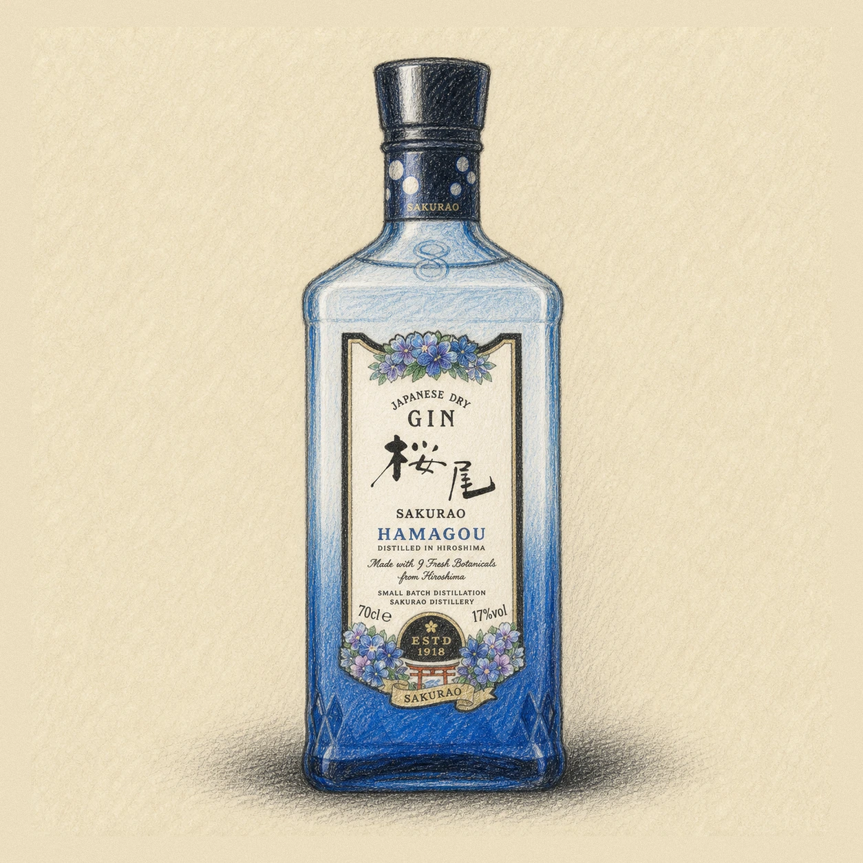 SAKURAO Hamagou Japanese Craft Dry Gin