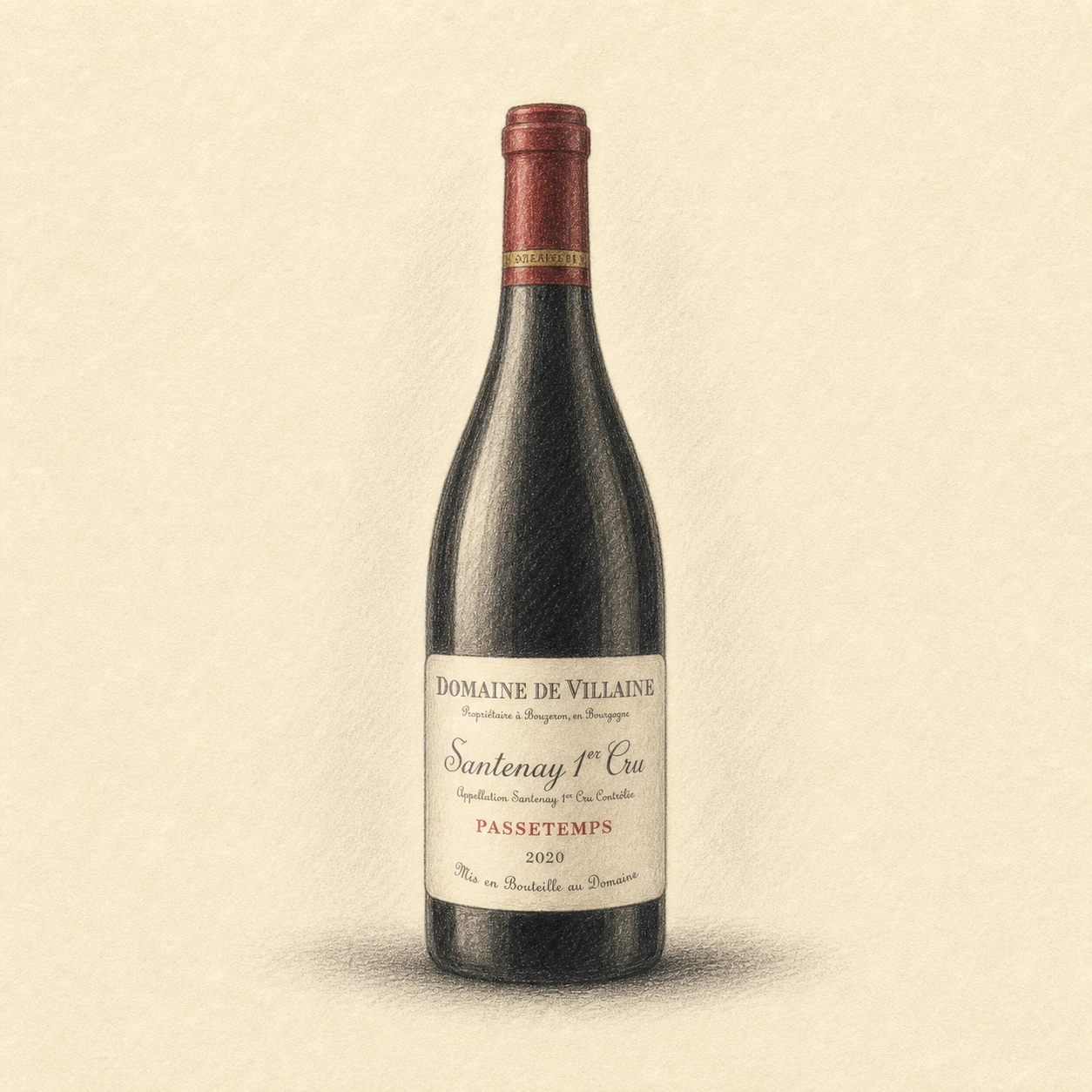 DOMAINE DE VILLAINE Santenay 1er cru Passetemps 2020