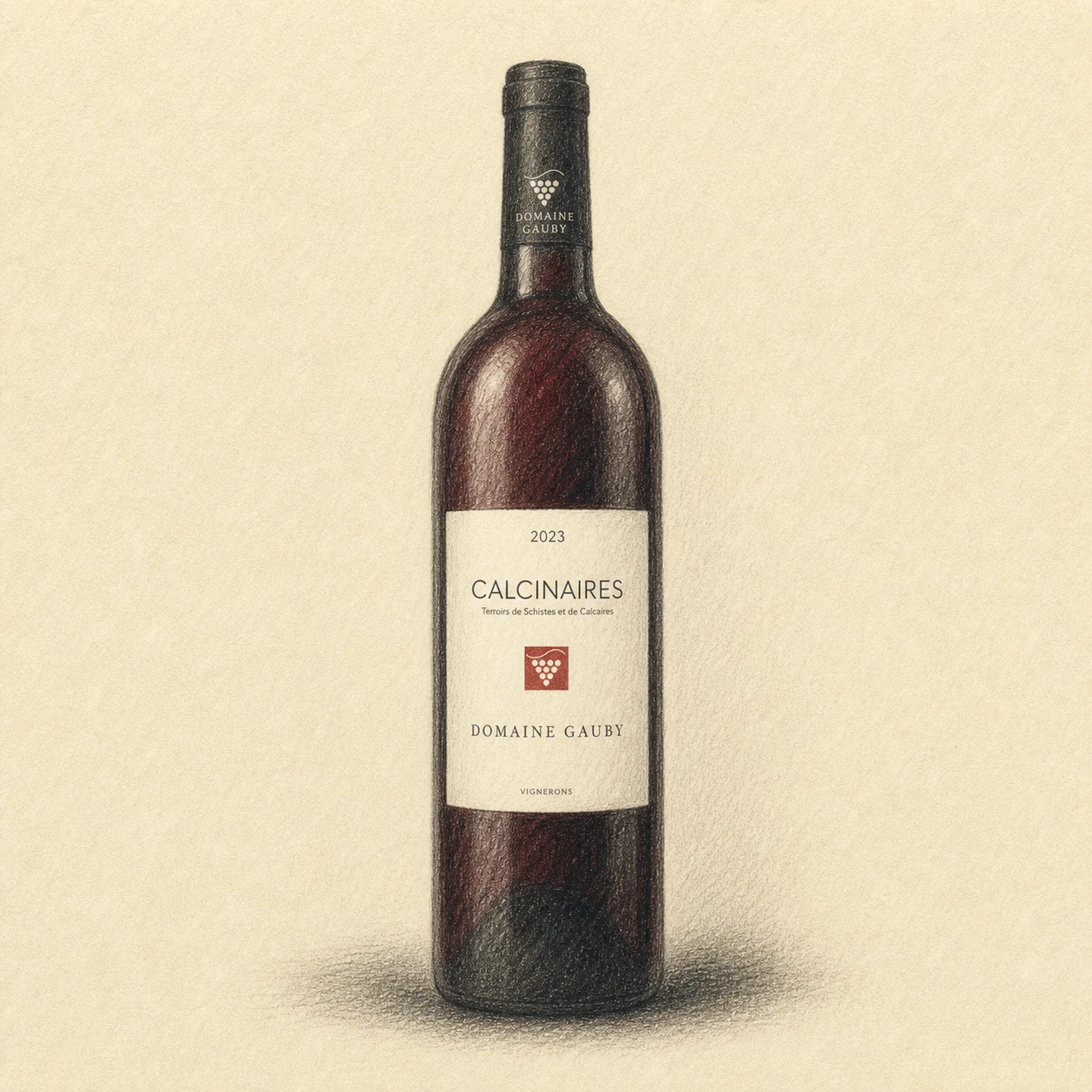 DOMAINE GAUBY Calcinaires Rouge 2023