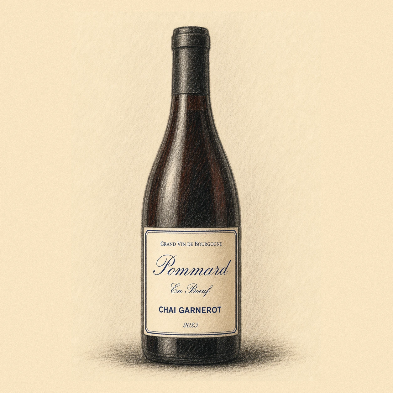CHAI GARNEROT Pommard En Boeuf 2023 bottle illustration