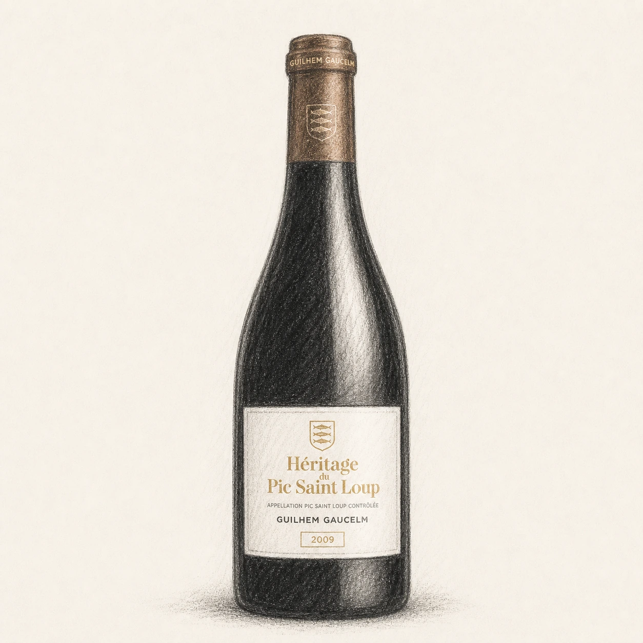 HERITAGE DU PIC SAINT LOUP Guilhem Gaucelm 2009