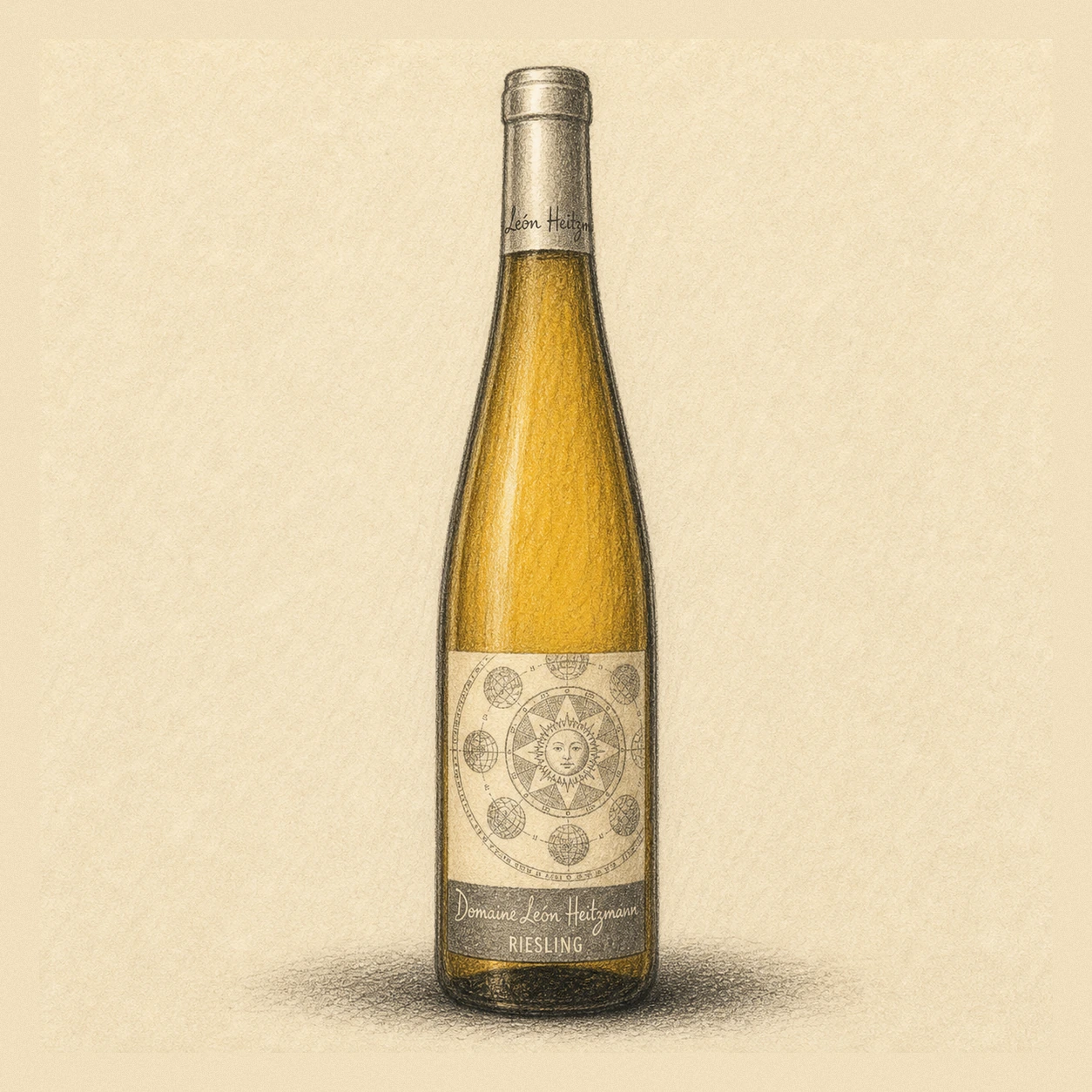 LEON HEITZMANN Riesling V.V 2023 bottle illustration