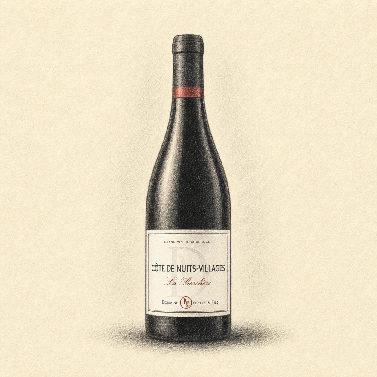 DOMAINE DECELLE & FILS Cote de Nuits Villages La Berchere 2022 bottle illustration