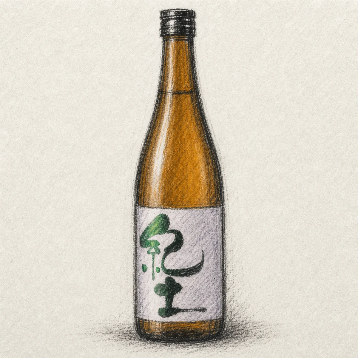 KID Junmai-Ginjo Karakuchi-Kid bottle illustration