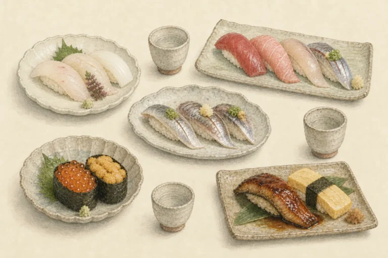 Sake with Sushi and Seafood