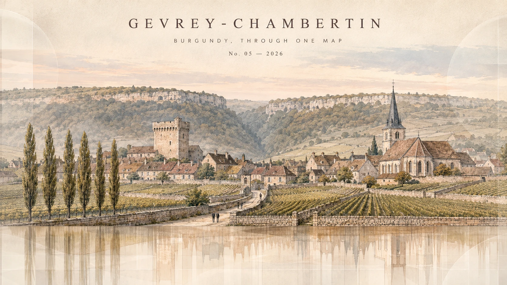 Watercolour hero image for the Chambertin story