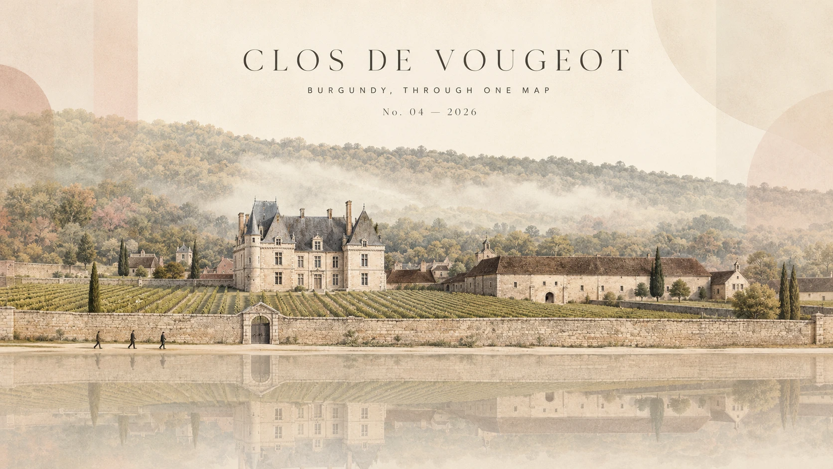 Watercolour hero image for the Clos de Vougeot story
