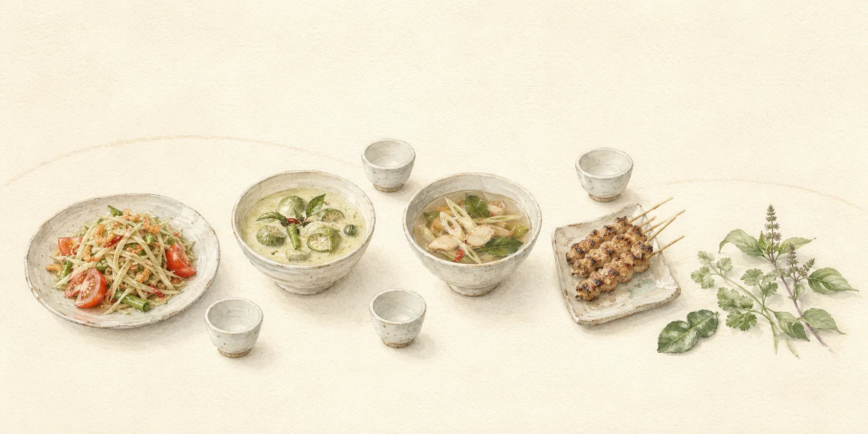 Sake with Thai and Asian Food