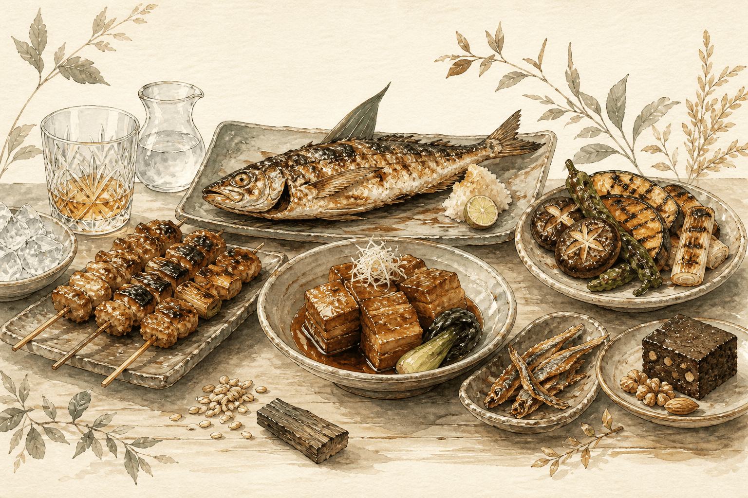Illustration of Japanese whisky