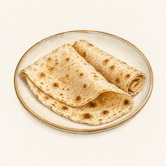 A watercolor illustration of Lavash