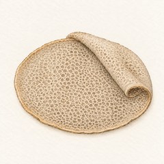 A watercolor illustration of Injera