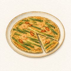 A watercolor illustration of Pajeon