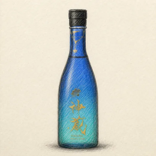 KAGURA Junmai Midnight Blue Non-filter Nama-Genshu