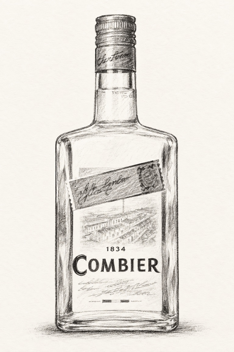 Charcoal sketch of L'Original Combier