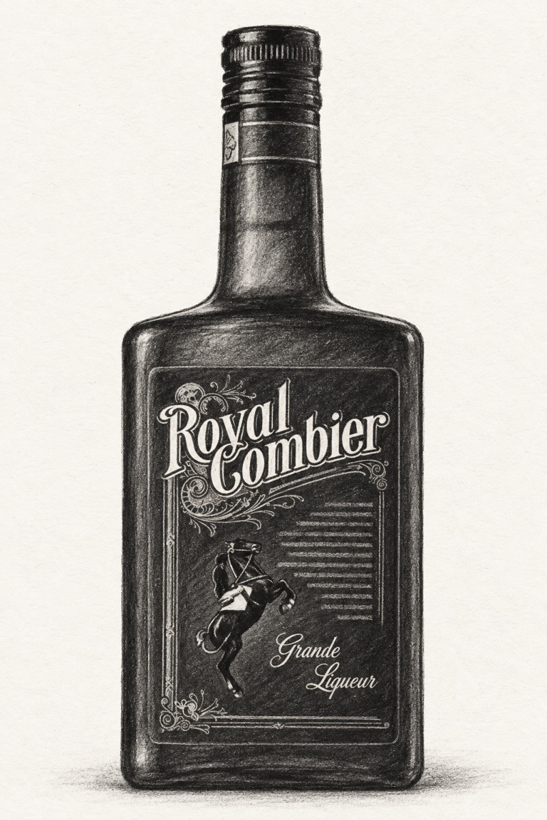 Charcoal sketch of Royal Combier