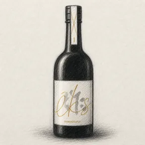 Charcoal sketch of the bottle: ZAKU eks Edition No.1