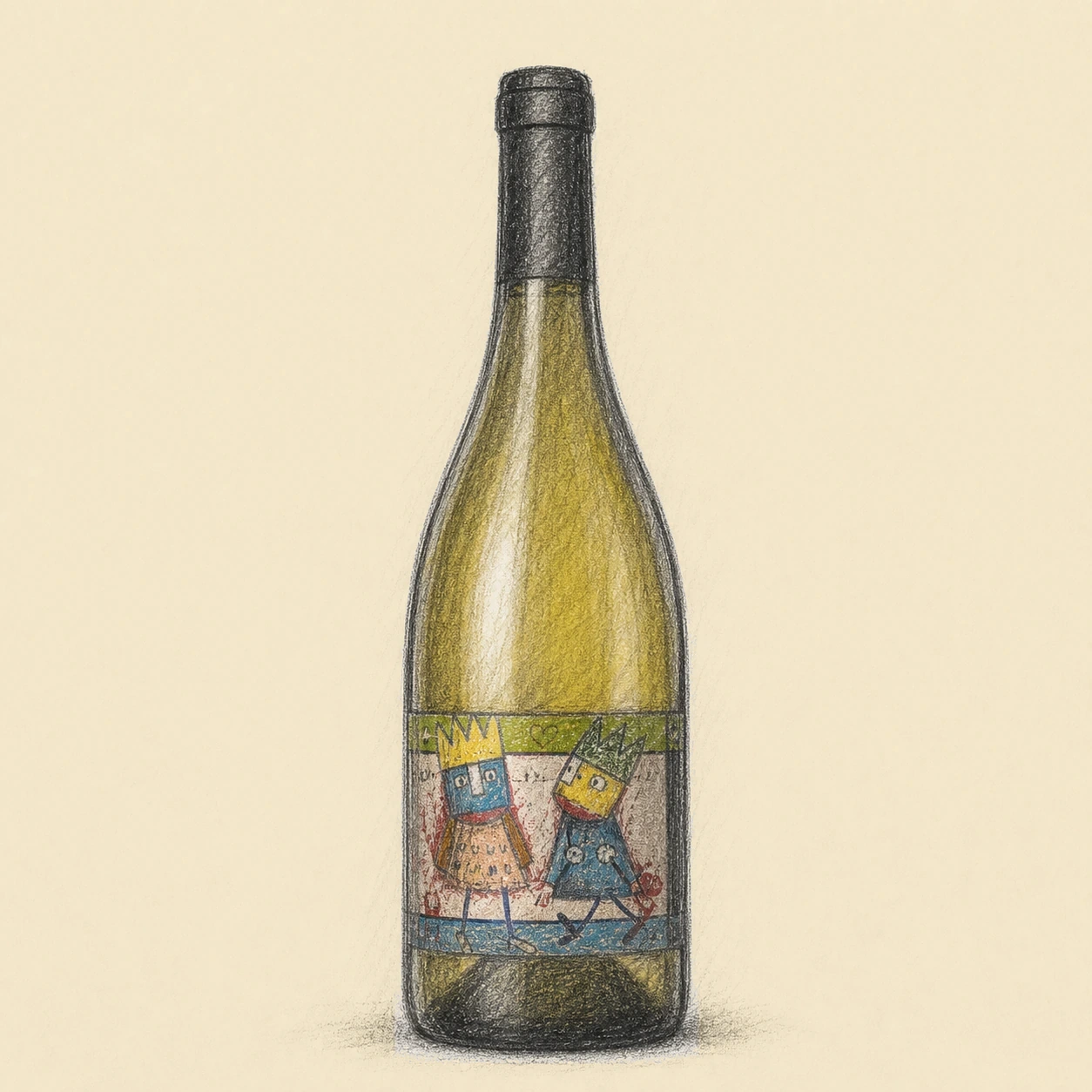 LE FAY D'HOMME Je t'aime mais j'ai soif N.V bottle illustration