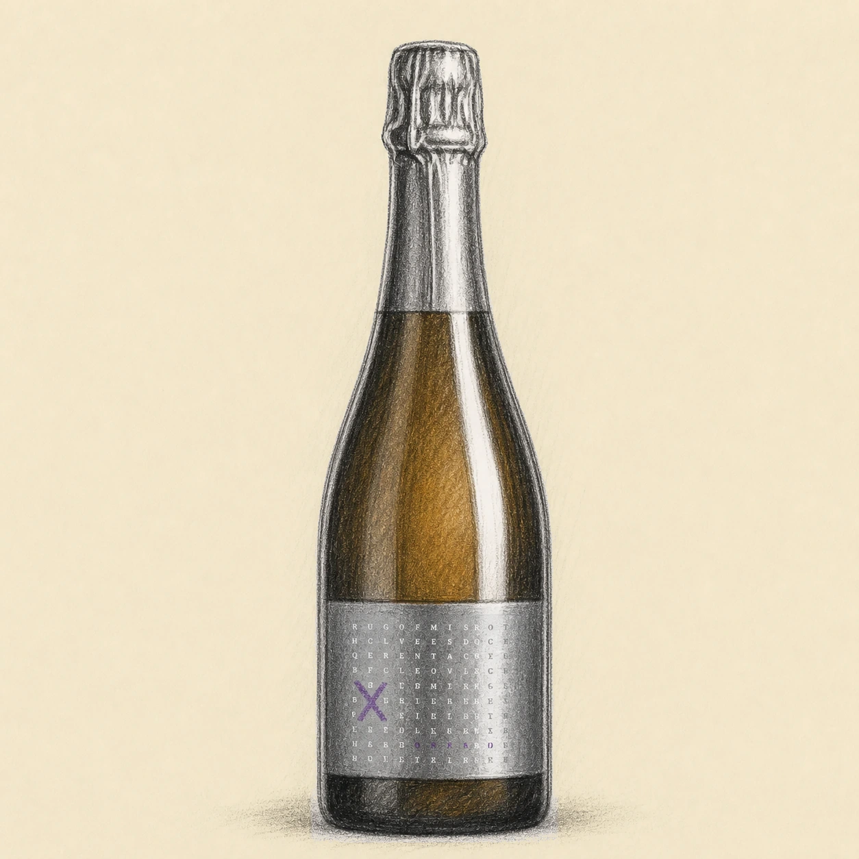 Domaine Le Fay d'Homme X Bulles N.V. bottle illustration