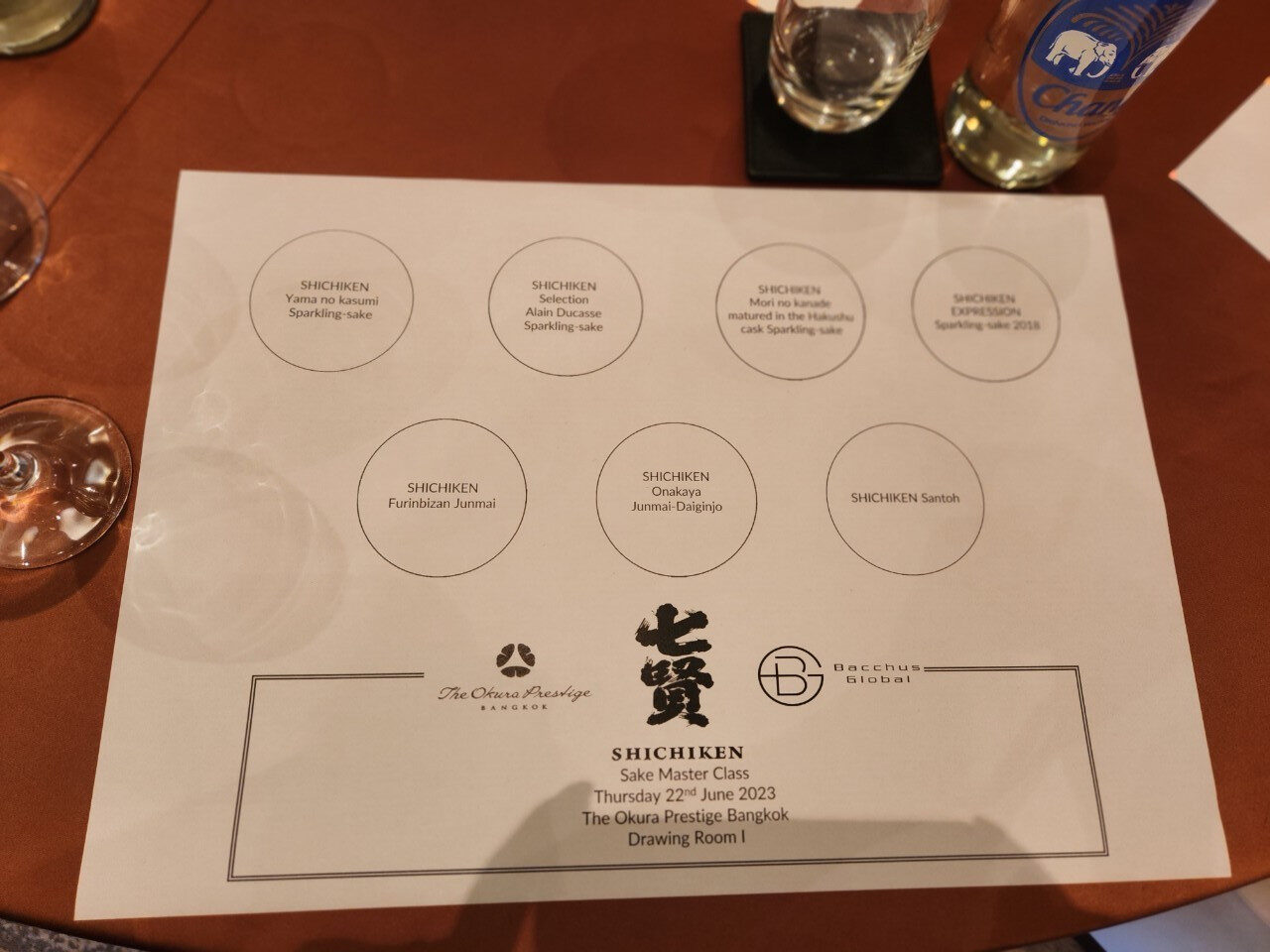 SAKE MASTER CLASS by SHICHIKEN